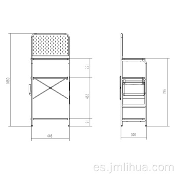 estante de almacenamiento de moda miltifunction